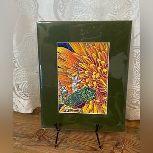 Charley the frog 🐸 5x7 with a 8x10 mat